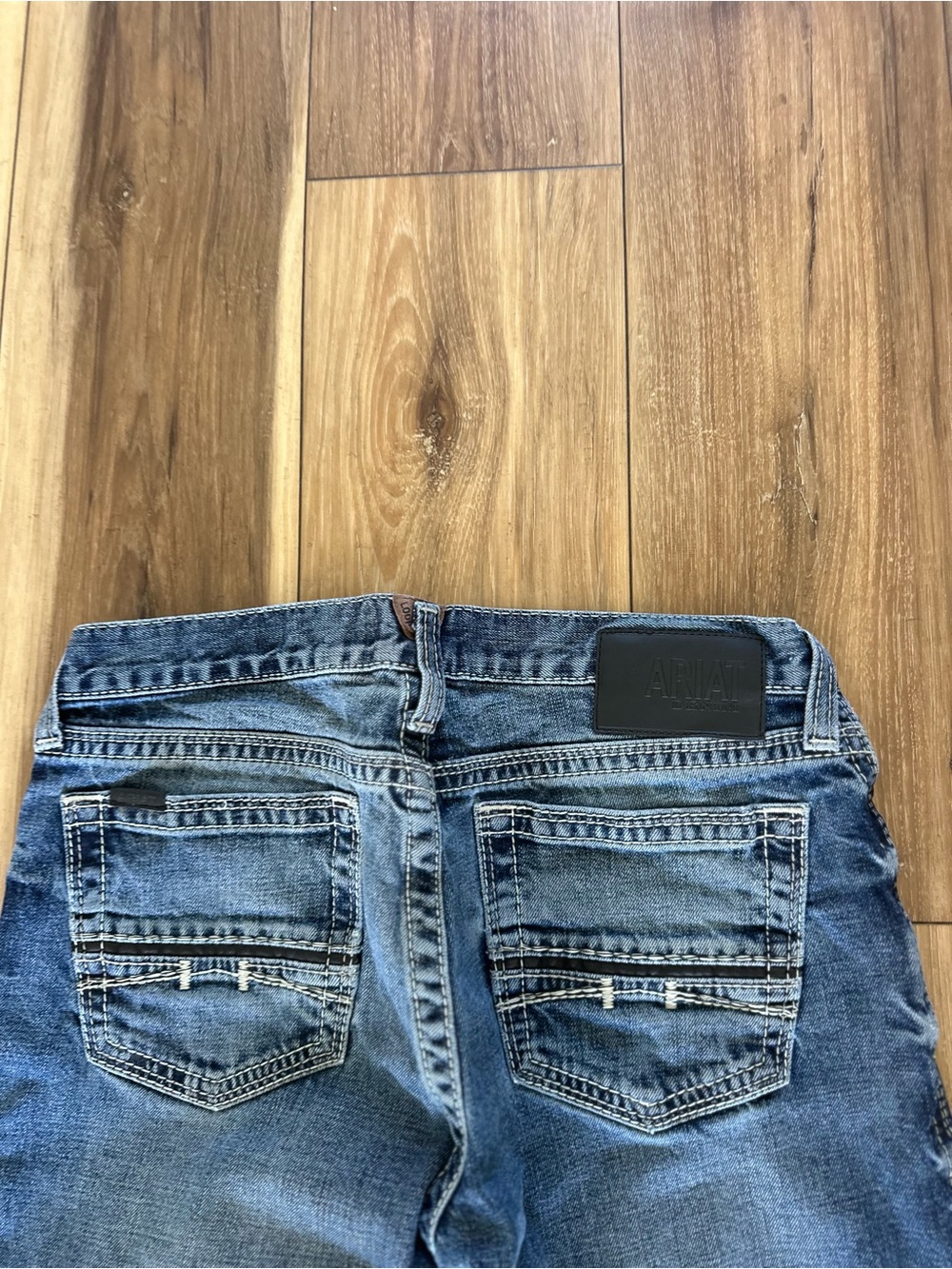 Ariat Slim Fit Straight Leg Men's Dark Blue Jeans size 32/34 read description - Picture 6 of 6